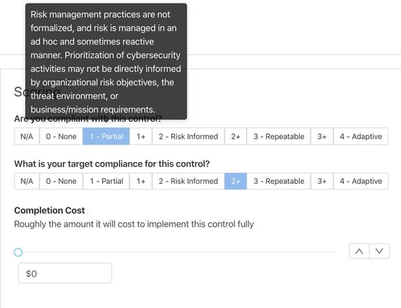 NIST CSF Assessment Tool_Implementation Tiers